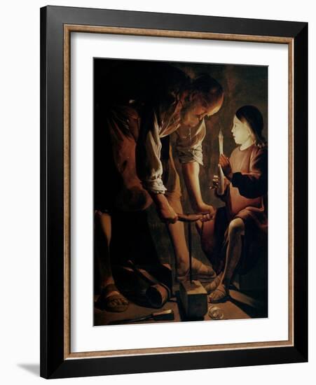 Saint Joseph, the Carpenter-Georges de La Tour-Framed Giclee Print