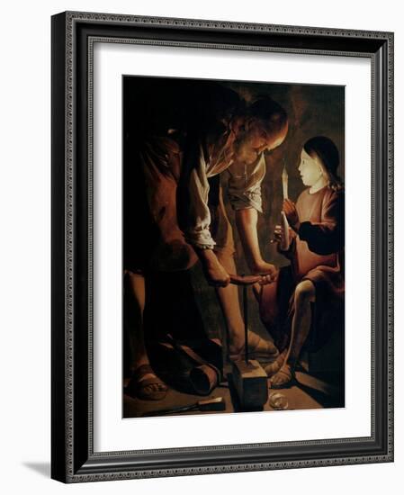 Saint Joseph, the Carpenter-Georges de La Tour-Framed Giclee Print