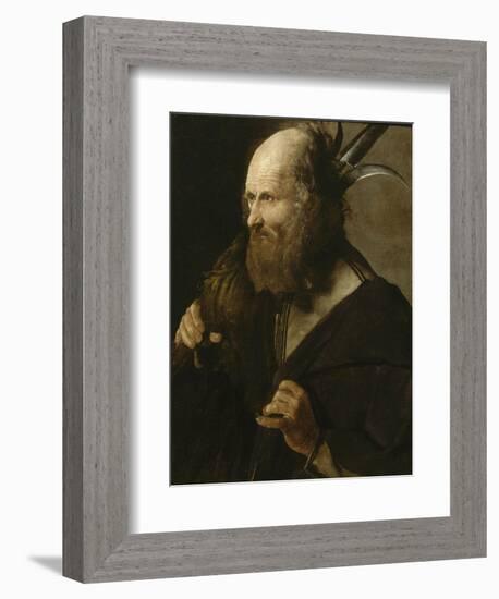 Saint Jude Thaddée-Georges de La Tour-Framed Giclee Print