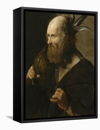 Saint Jude Thaddée-Georges de La Tour-Framed Premier Image Canvas