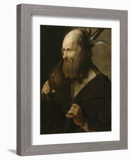 Saint Jude Thaddée-Georges de La Tour-Framed Giclee Print