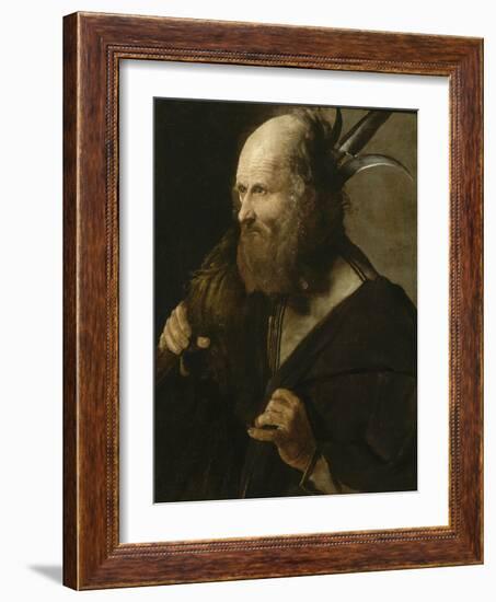 Saint Jude Thaddée-Georges de La Tour-Framed Giclee Print