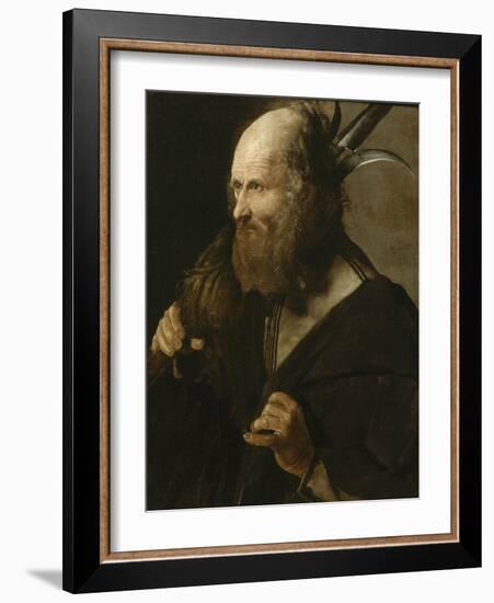 Saint Jude Thaddée-Georges de La Tour-Framed Giclee Print