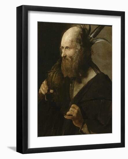 Saint Jude Thaddée-Georges de La Tour-Framed Giclee Print