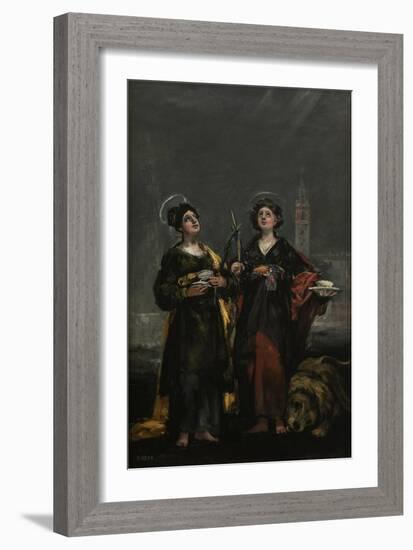 Saint Justa and Saint Rufina, 1817-Francisco de Goya-Framed Giclee Print