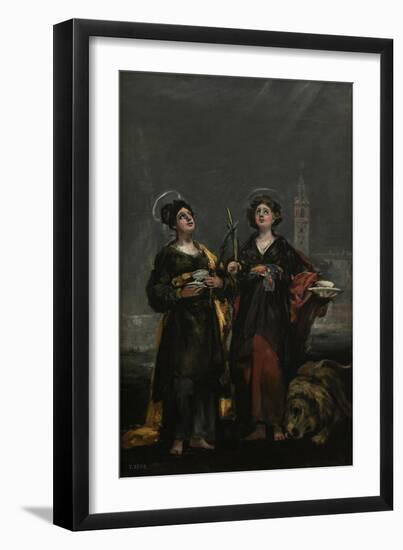 Saint Justa and Saint Rufina, 1817-Francisco de Goya-Framed Giclee Print