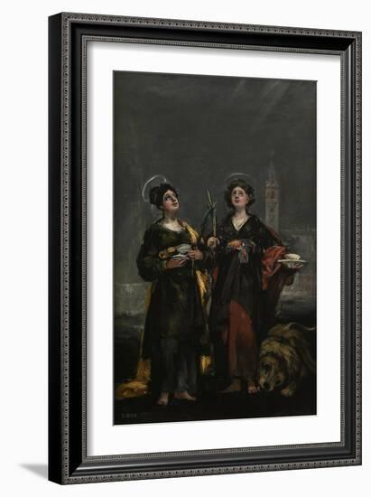 Saint Justa and Saint Rufina, 1817-Francisco de Goya-Framed Giclee Print