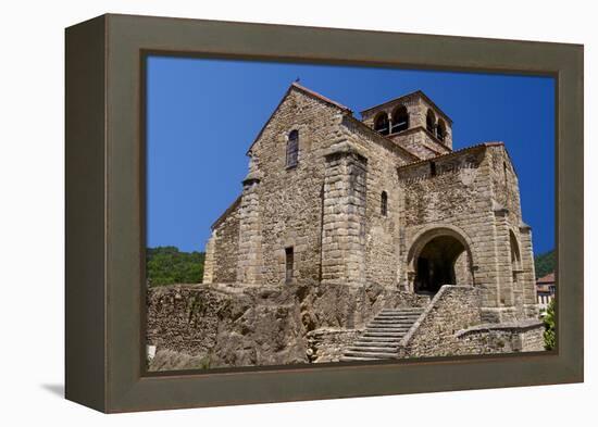 Saint Laurent Collegiate Church Dating from the 12th Century, France-Guy Thouvenin-Framed Premier Image Canvas