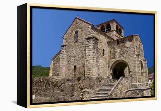 Saint Laurent Collegiate Church Dating from the 12th Century, France-Guy Thouvenin-Framed Premier Image Canvas