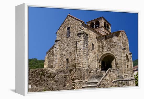 Saint Laurent Collegiate Church Dating from the 12th Century, France-Guy Thouvenin-Framed Premier Image Canvas