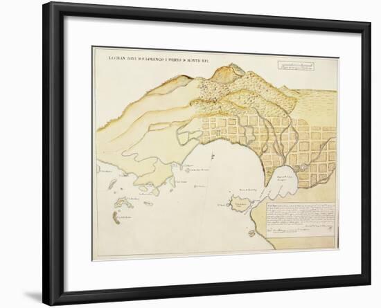 Saint Lawrence Bay and Monterey Harbor, California-null-Framed Giclee Print