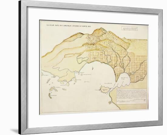 Saint Lawrence Bay and Monterey Harbor, California-null-Framed Giclee Print