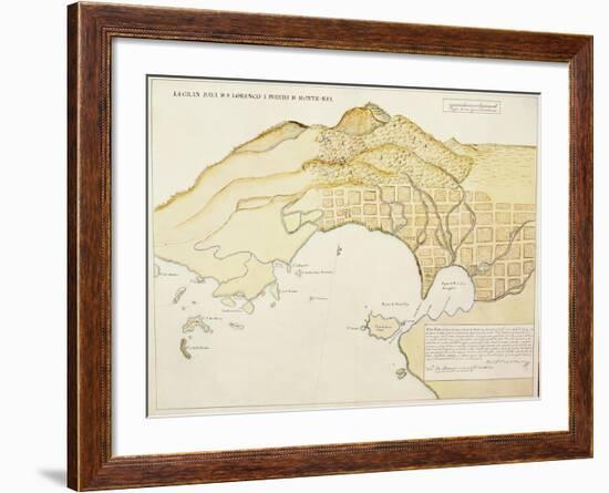 Saint Lawrence Bay and Monterey Harbor, California-null-Framed Giclee Print