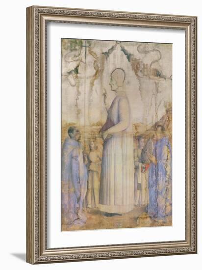 Saint Lawrence Giustiniani (1381-1455), 1465 (Oil on Canvas)-Gentile Bellini-Framed Giclee Print