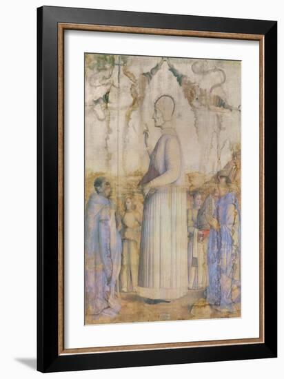 Saint Lawrence Giustiniani (1381-1455), 1465 (Oil on Canvas)-Gentile Bellini-Framed Giclee Print