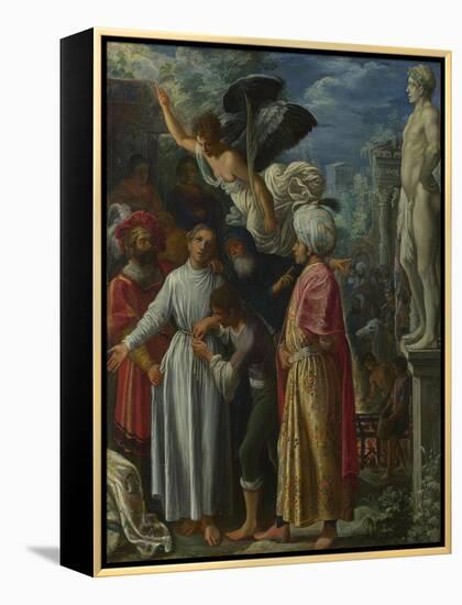 Saint Lawrence Prepared for Martyrdom, Ca 1601-Adam Elsheimer-Framed Premier Image Canvas