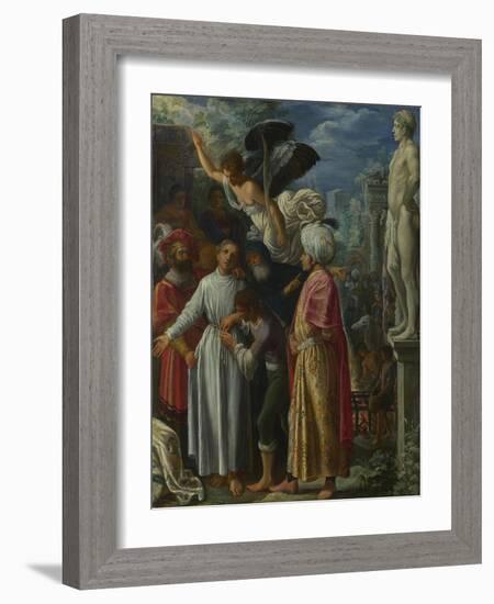 Saint Lawrence Prepared for Martyrdom, Ca 1601-Adam Elsheimer-Framed Giclee Print