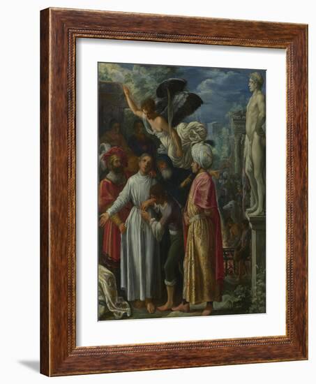 Saint Lawrence Prepared for Martyrdom, Ca 1601-Adam Elsheimer-Framed Giclee Print