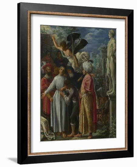 Saint Lawrence Prepared for Martyrdom, Ca 1601-Adam Elsheimer-Framed Giclee Print