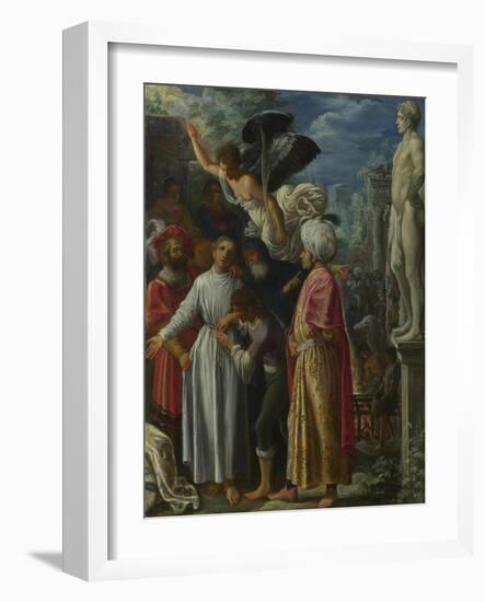 Saint Lawrence Prepared for Martyrdom, Ca 1601-Adam Elsheimer-Framed Giclee Print