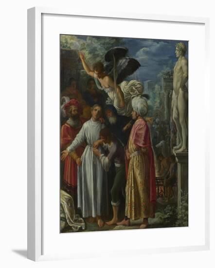 Saint Lawrence Prepared for Martyrdom, Ca 1601-Adam Elsheimer-Framed Giclee Print