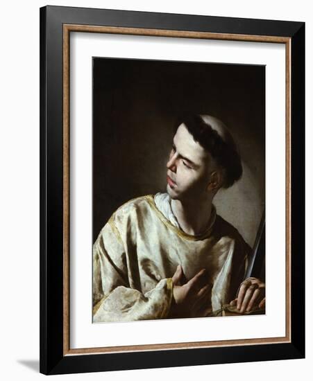 Saint Lawrence-Bernardo Cavallino-Framed Giclee Print