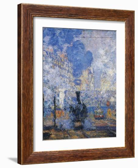 Saint Lazare Station, 1877-Claude Monet-Framed Giclee Print