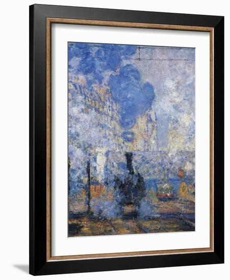 Saint Lazare Station, 1877-Claude Monet-Framed Giclee Print