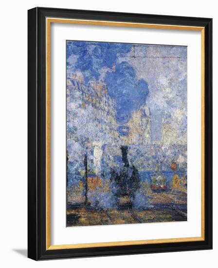 Saint Lazare Station, 1877-Claude Monet-Framed Giclee Print