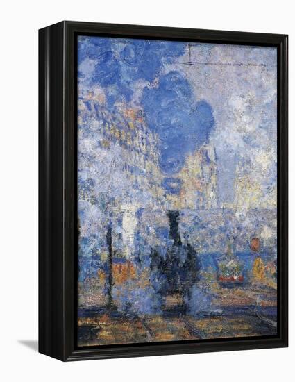 Saint Lazare Station, 1877-Claude Monet-Framed Premier Image Canvas