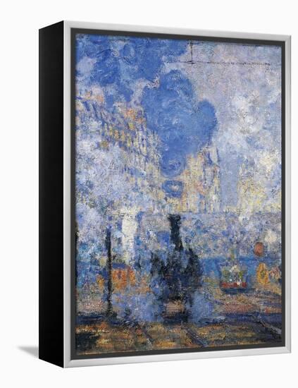 Saint Lazare Station, 1877-Claude Monet-Framed Premier Image Canvas