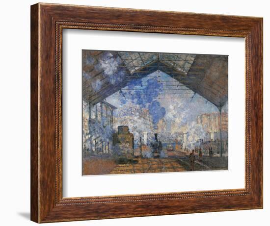 Saint Lazare Station-Claude Monet-Framed Art Print