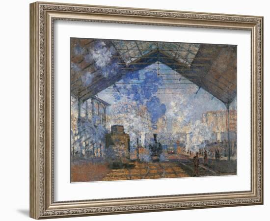 Saint Lazare Station-Claude Monet-Framed Art Print