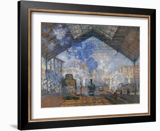 Saint Lazare Station-Claude Monet-Framed Art Print