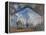 Saint Lazare Station-Claude Monet-Framed Stretched Canvas