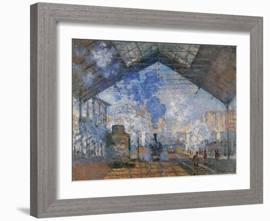 Saint Lazare Station-Claude Monet-Framed Art Print