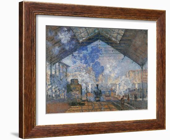 Saint Lazare Station-Claude Monet-Framed Art Print