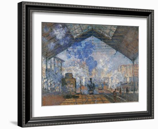 Saint Lazare Station-Claude Monet-Framed Art Print