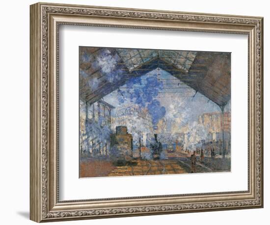 Saint Lazare Station-Claude Monet-Framed Art Print