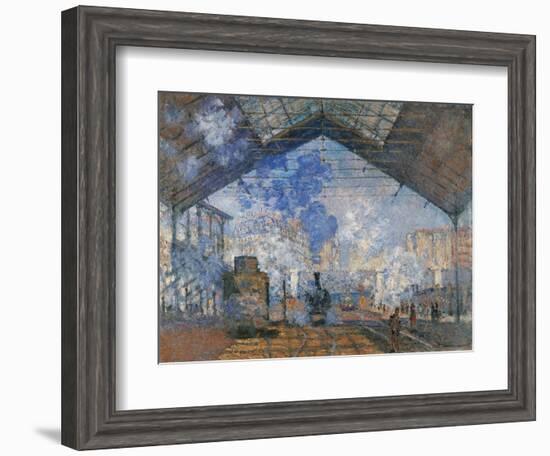 Saint Lazare Station-Claude Monet-Framed Art Print