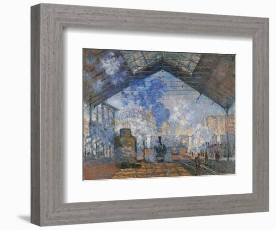 Saint Lazare Station-Claude Monet-Framed Art Print