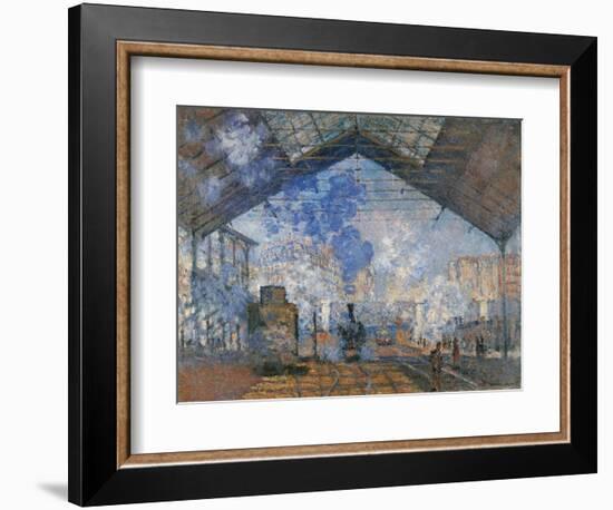 Saint Lazare Station-Claude Monet-Framed Art Print