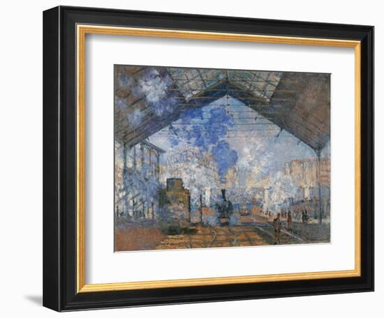 Saint Lazare Station-Claude Monet-Framed Art Print