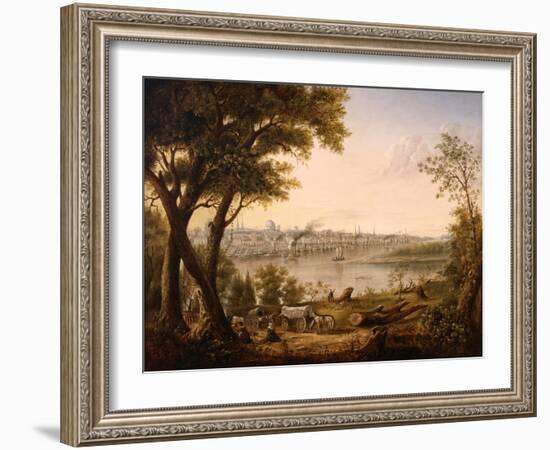 Saint Louis in 1846, 1846-Henry Lewis-Framed Giclee Print