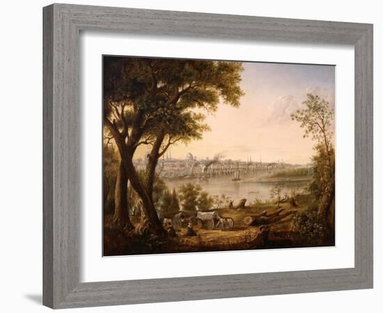 Saint Louis in 1846, 1846-Henry Lewis-Framed Giclee Print