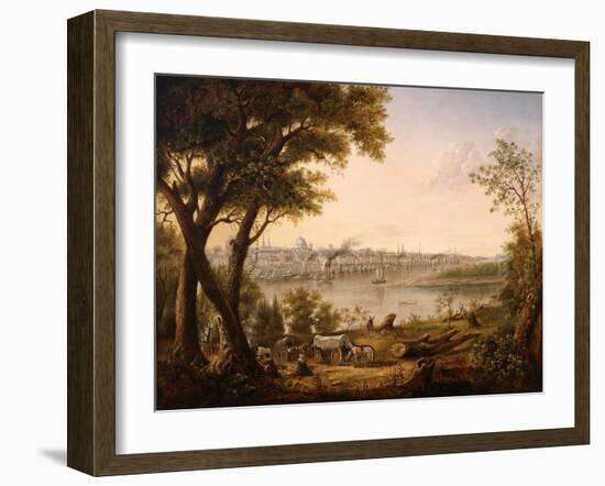 Saint Louis in 1846, 1846-Henry Lewis-Framed Giclee Print