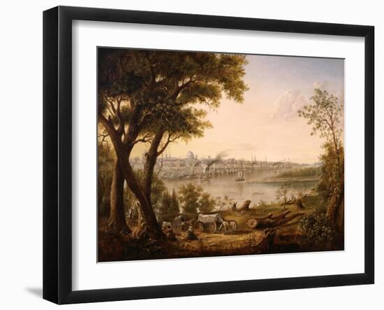 Saint Louis in 1846, 1846-Henry Lewis-Framed Giclee Print