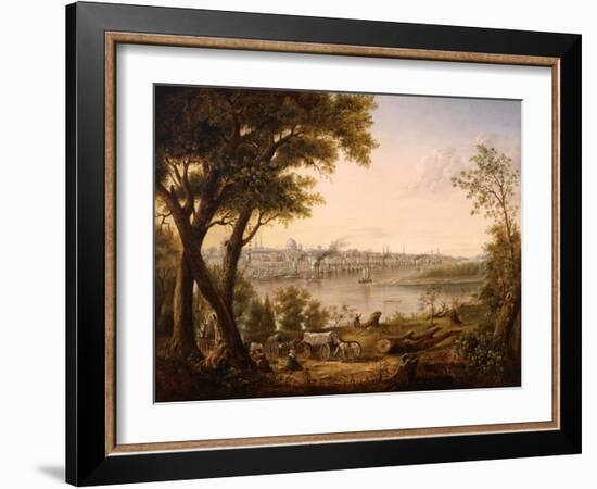 Saint Louis in 1846, 1846-Henry Lewis-Framed Giclee Print