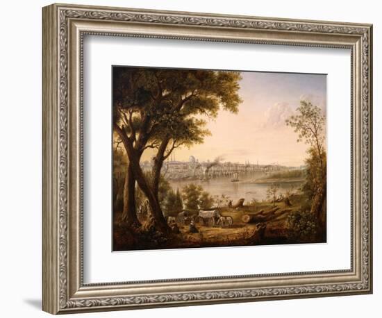 Saint Louis in 1846, 1846-Henry Lewis-Framed Giclee Print