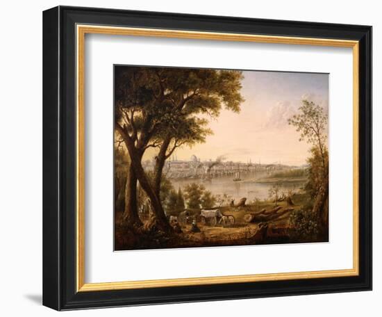 Saint Louis in 1846, 1846-Henry Lewis-Framed Giclee Print